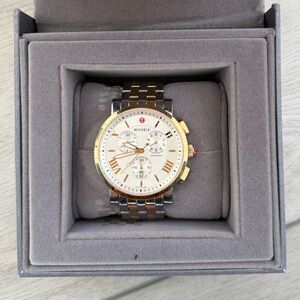 Michele Two Tone Watch